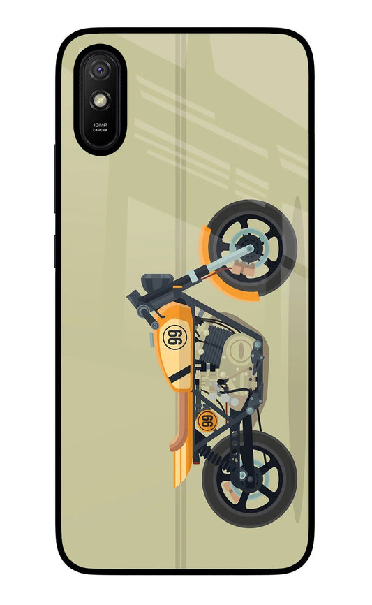 Vertical Speedster Redmi 9A/9i Glass Case