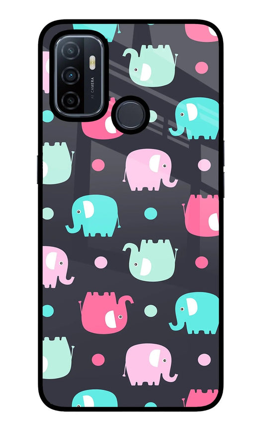 Elephants Oppo A53 2020 Back Cover