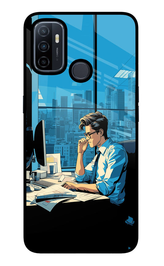 Focused Hustler (AI Generated) Oppo A53 2020 Glass Case