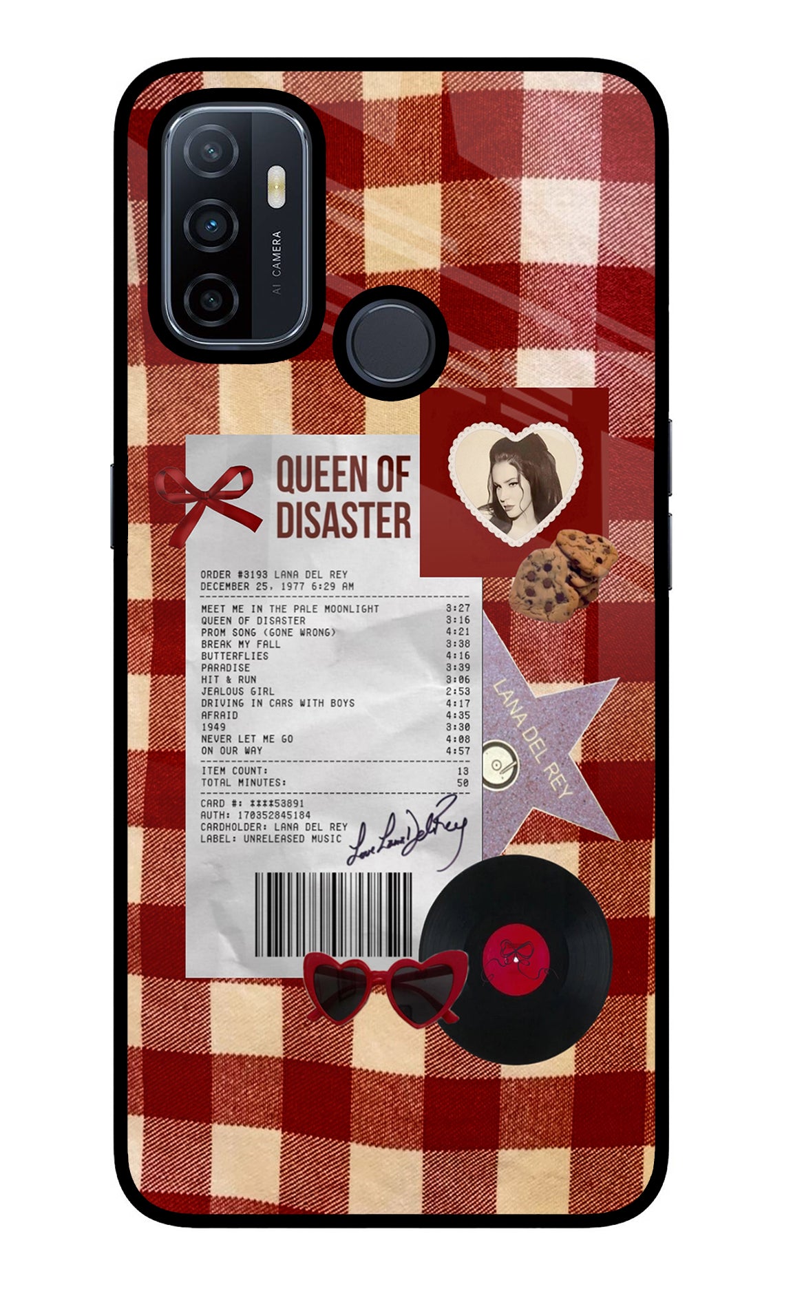 Queen of Disaster Oppo A53 2020 Glass Case