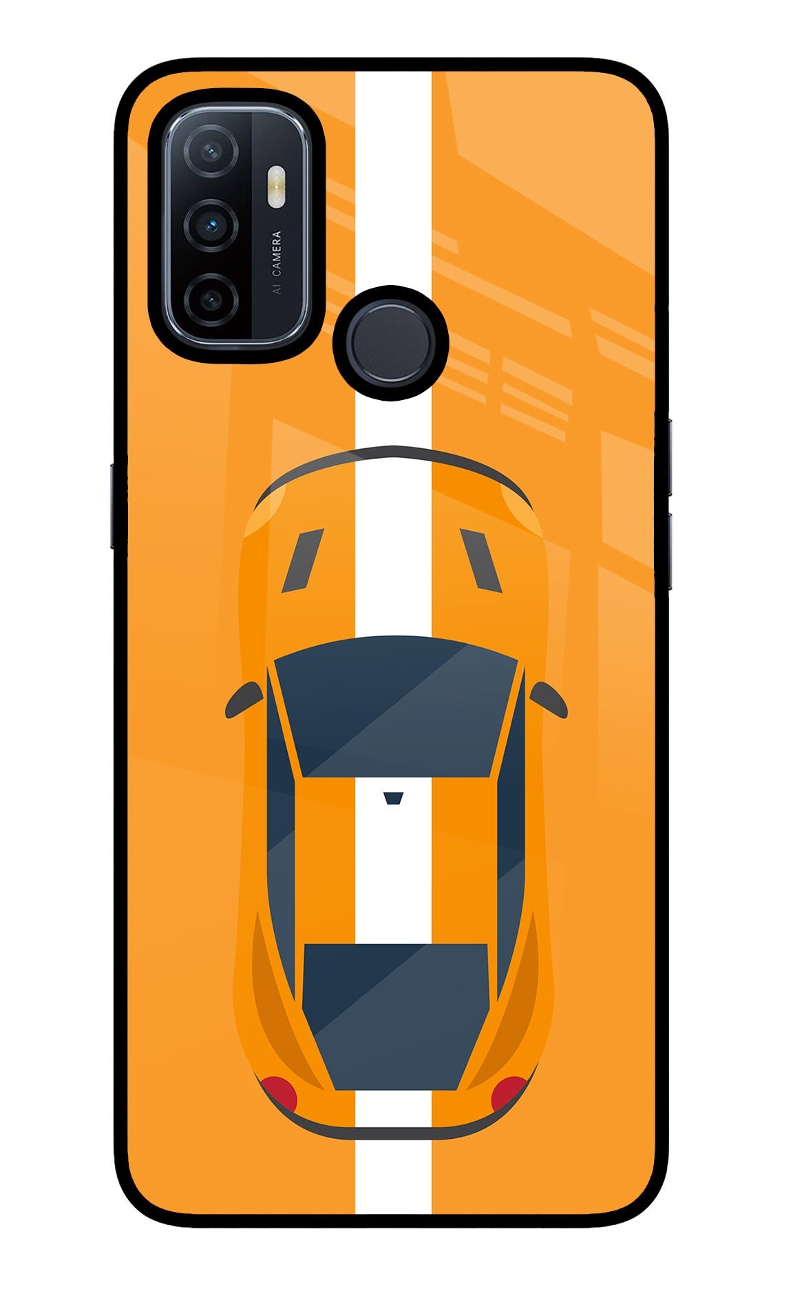 Highway Pursuit Oppo A53 2020 Glass Case