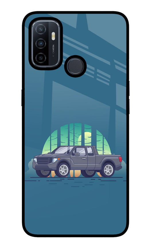 Retro Garage Vibe Oppo A53 2020 Glass Case