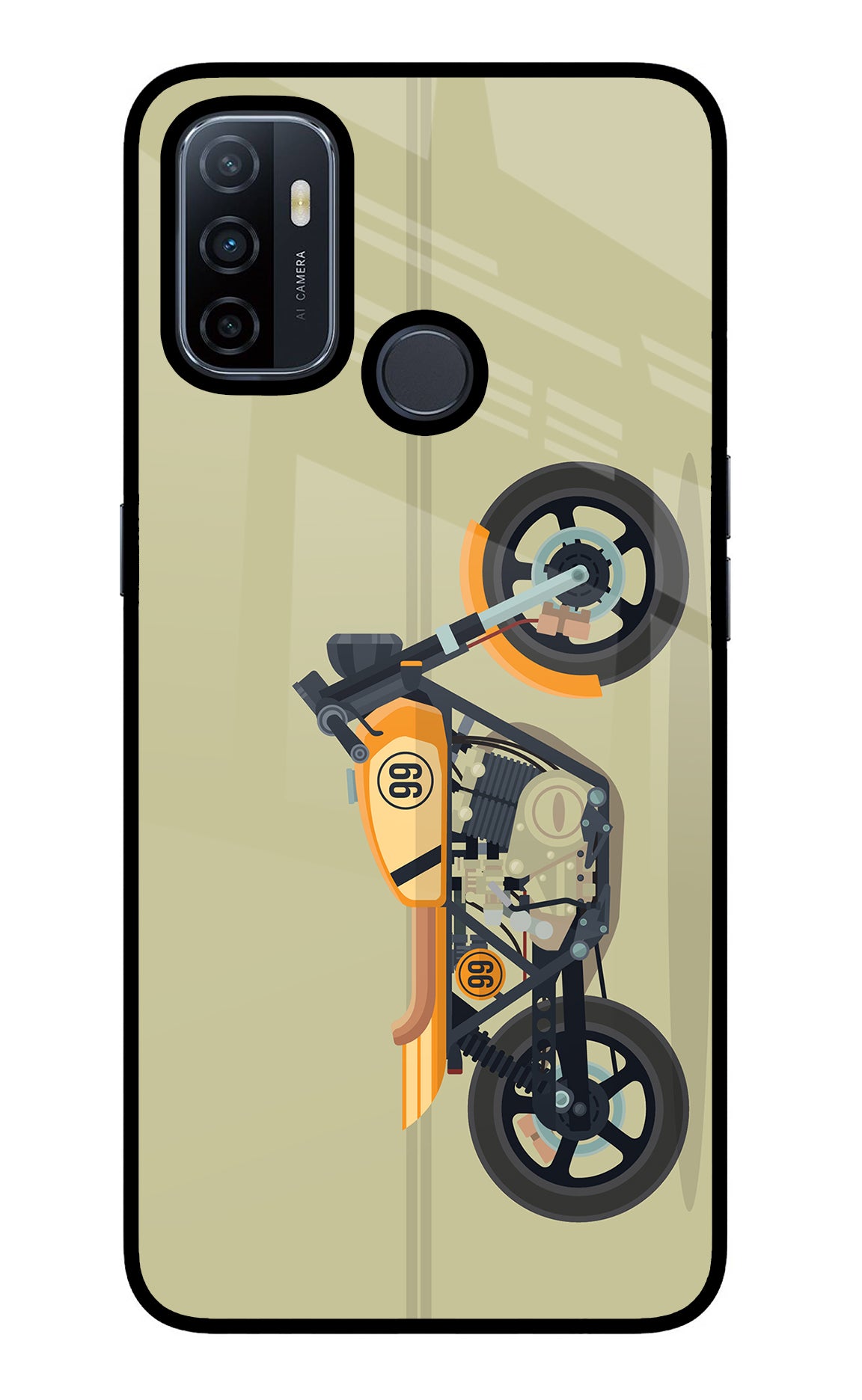 Vertical Speedster Oppo A53 2020 Glass Case