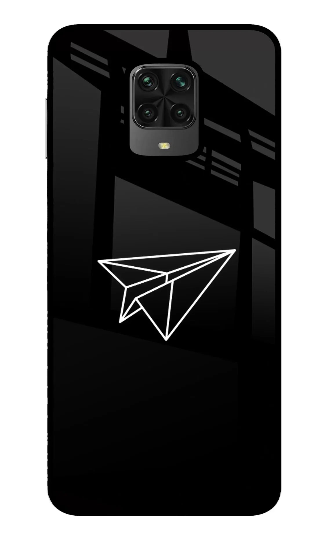 Paper Plane White Poco M2 Pro Back Cover