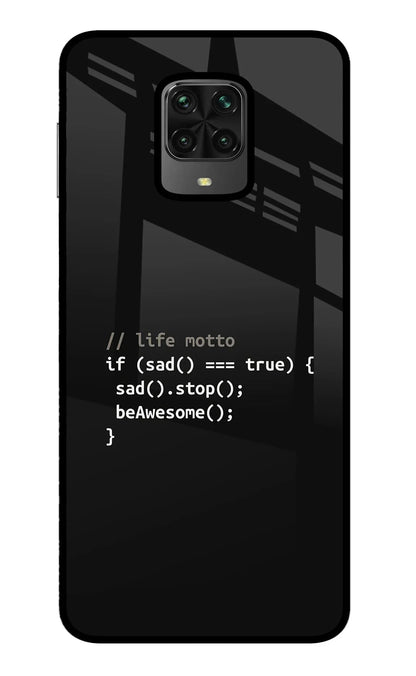 Life Motto Code Poco M2 Pro Back Cover