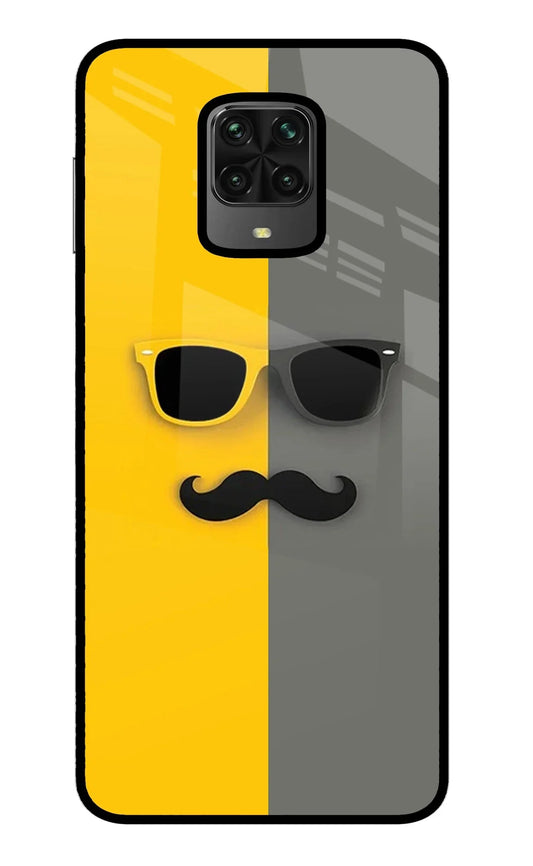 Sunglasses with Mustache Poco M2 Pro Back Cover