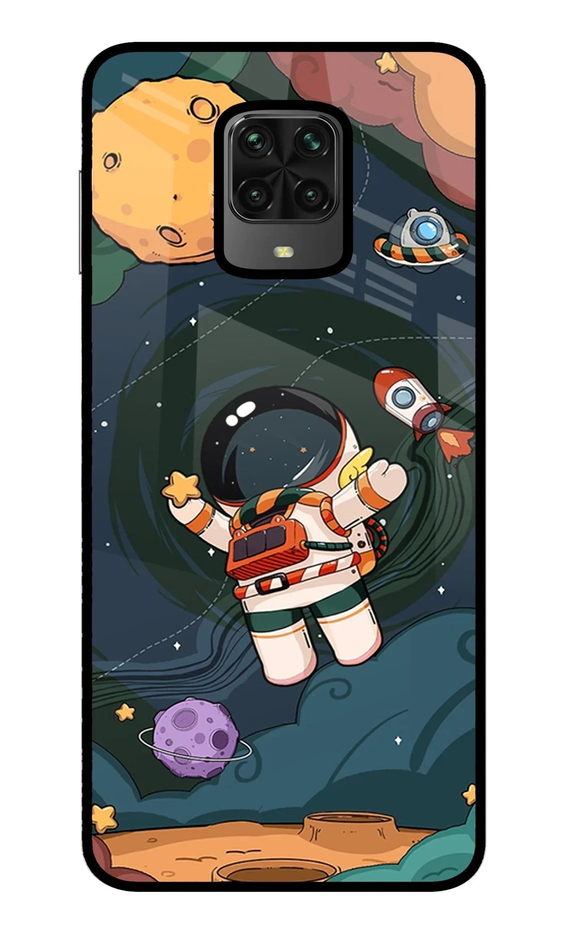 Cartoon Astronaut Poco M2 Pro Back Cover