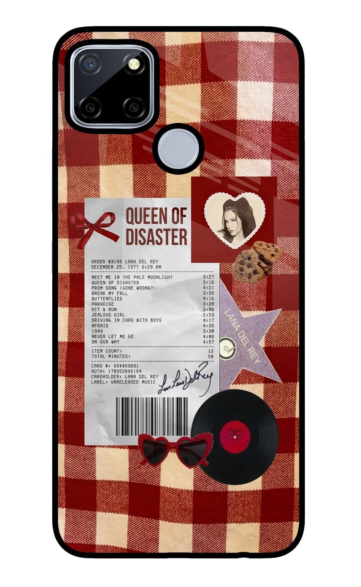 Queen of Disaster Realme C12/Narzo 20 Glass Case