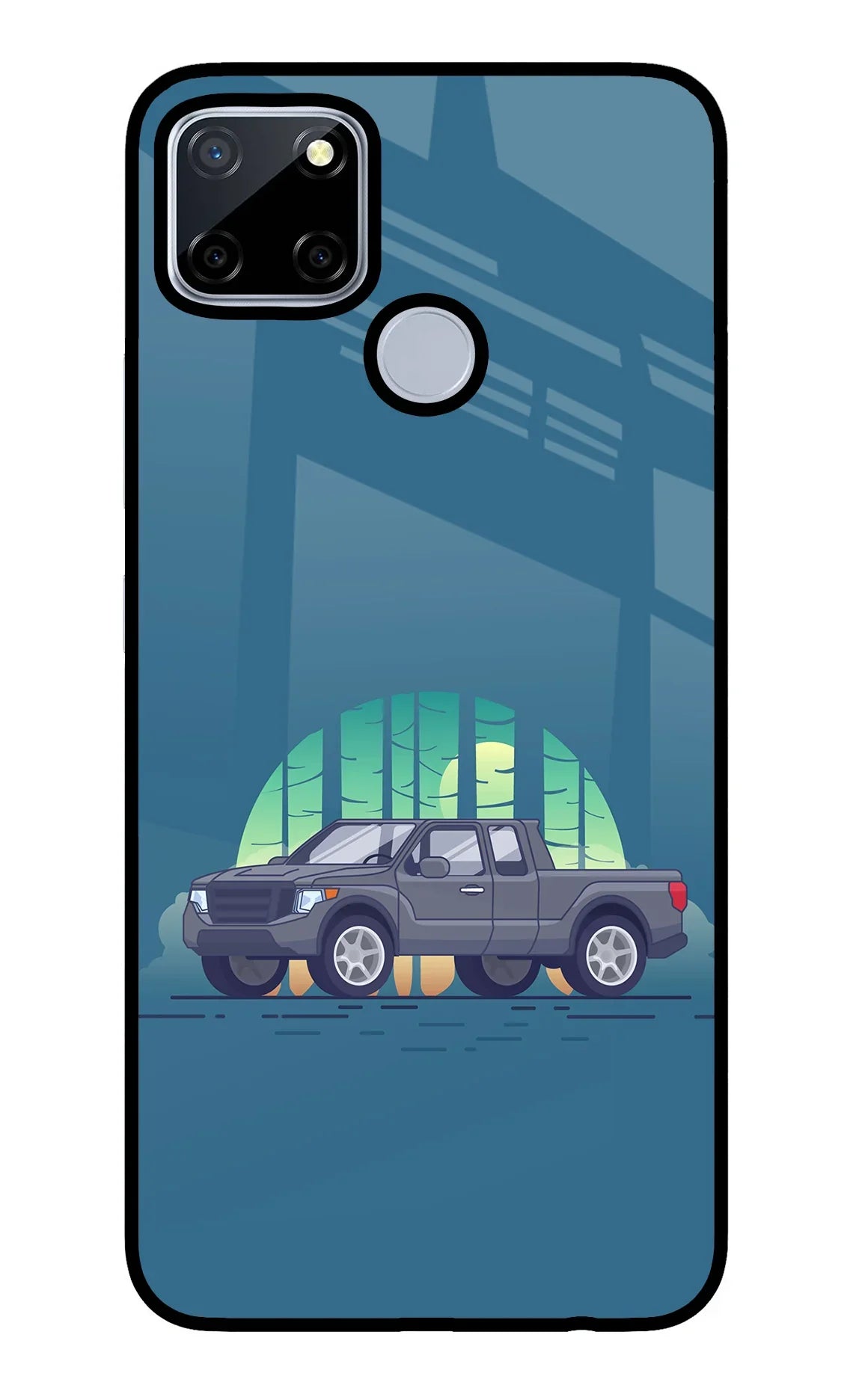 Retro Garage Vibe Realme C12/Narzo 20 Glass Case