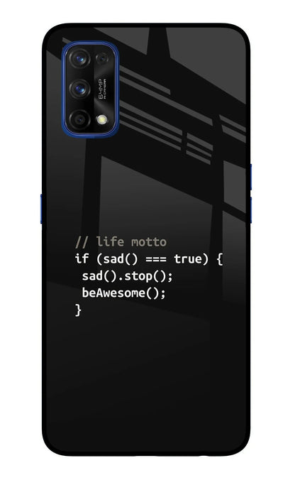 Life Motto Code Realme 7 Pro Back Cover