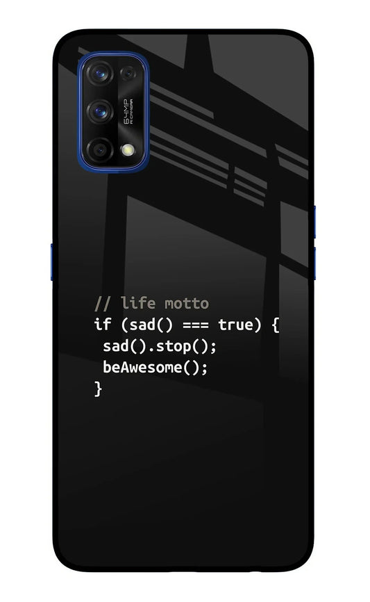 Life Motto Code Realme 7 Pro Back Cover