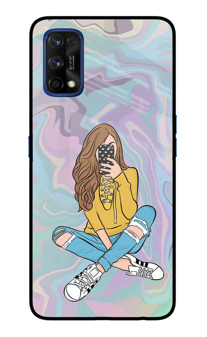 Selfie Girl Realme 7 Pro Back Cover