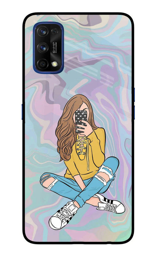 Selfie Girl Realme 7 Pro Back Cover
