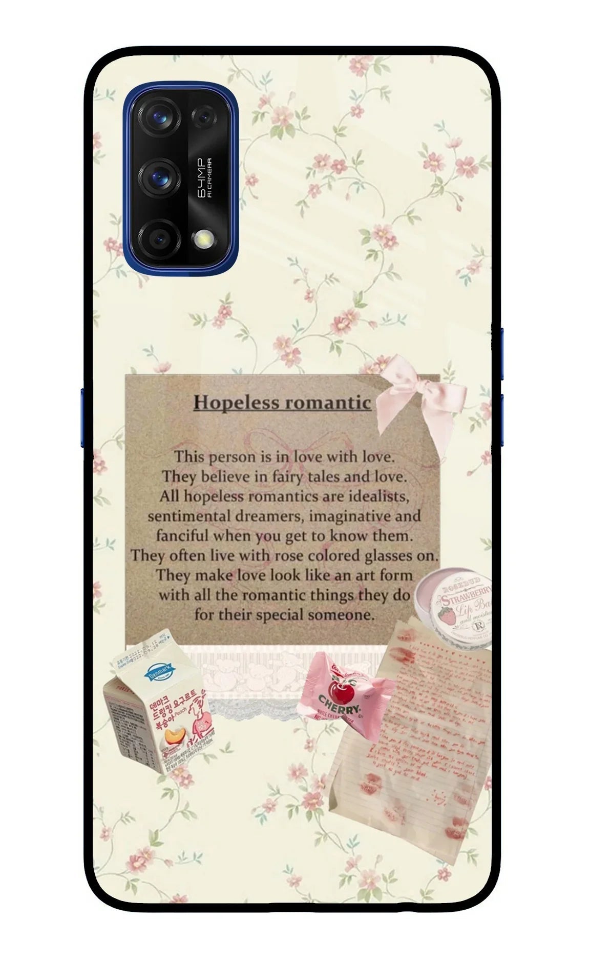 Hopeless Romantic Realme 7 Pro Glass Case
