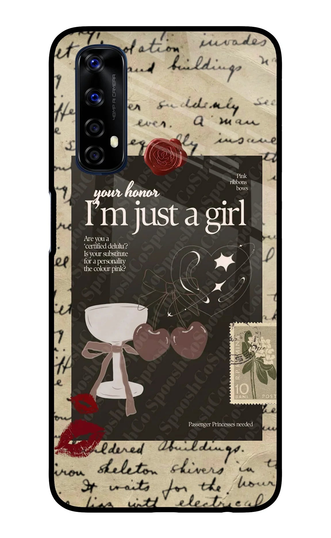 I am just a girl Realme 7/Narzo 20 Pro Glass Case