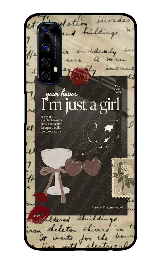 I am just a girl Realme 7/Narzo 20 Pro Glass Case