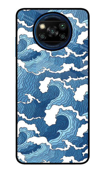 Blue Waves Poco X3/X3 Pro Back Cover