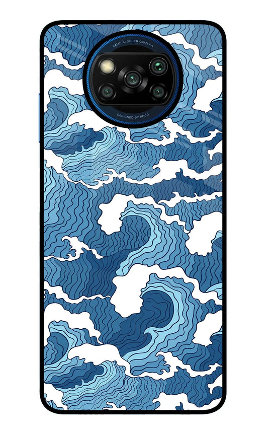 Blue Waves Poco X3/X3 Pro Glass Case