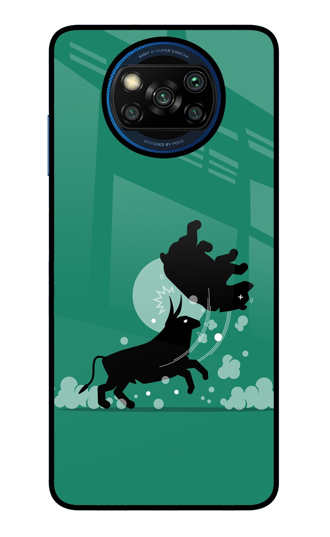 Bull Conqueror Poco X3/X3 Pro Glass Case