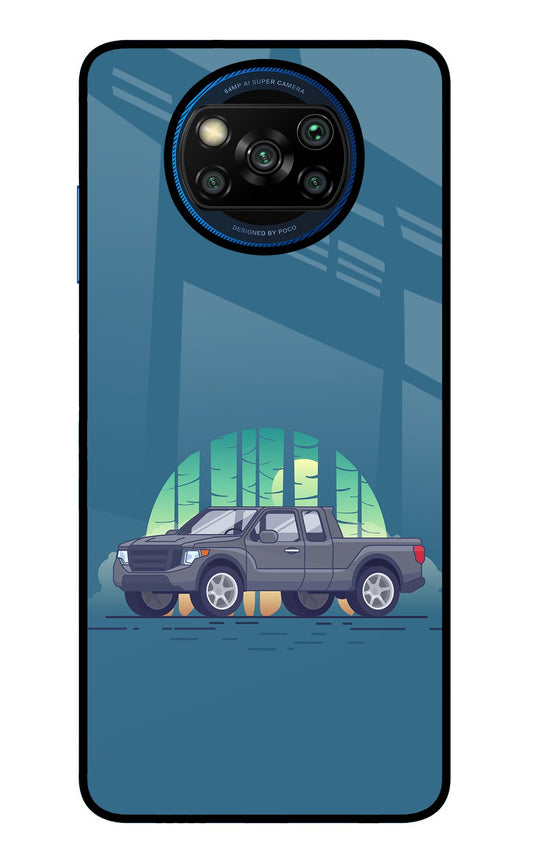 Retro Garage Vibe Poco X3/X3 Pro Glass Case