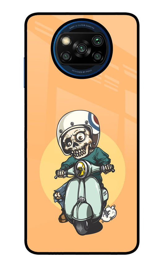 Undead Biker Poco X3/X3 Pro Glass Case