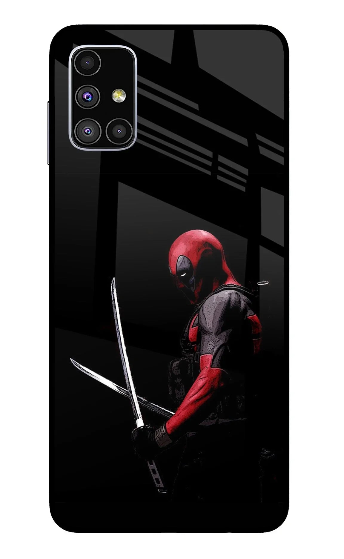 Deadpool Samsung M51 Glass Case