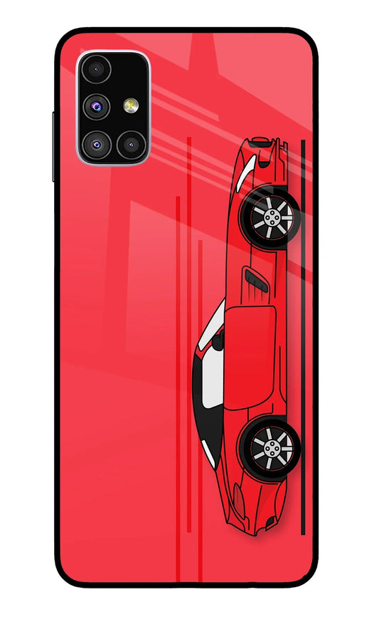 Red Velocity Samsung M51 Glass Case