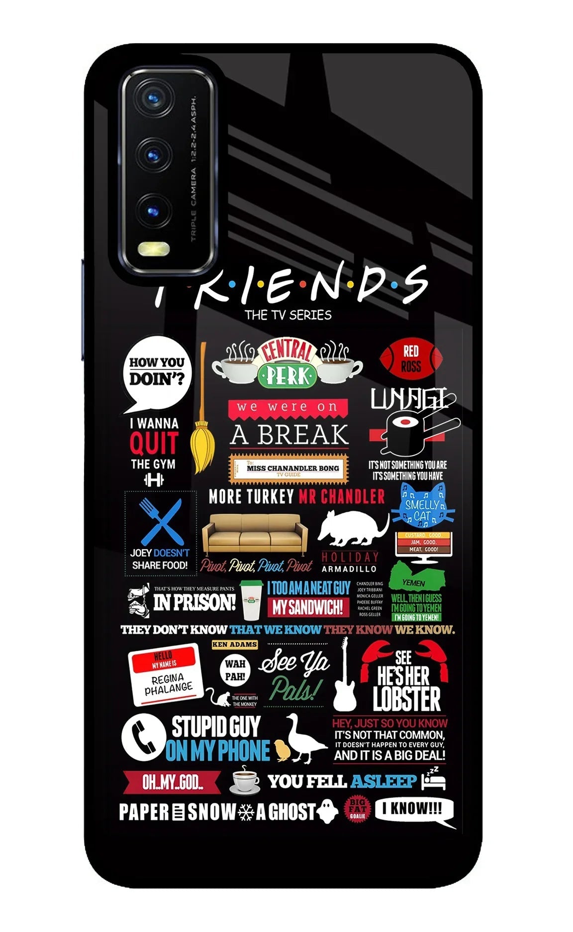 FRIENDS Vivo Y20/Y20i Back Cover