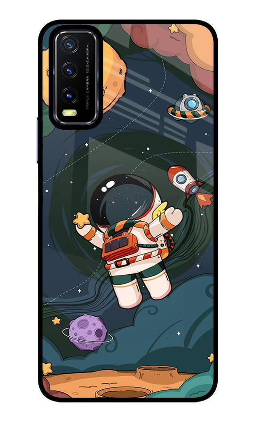 Cartoon Astronaut Vivo Y20/Y20i Back Cover