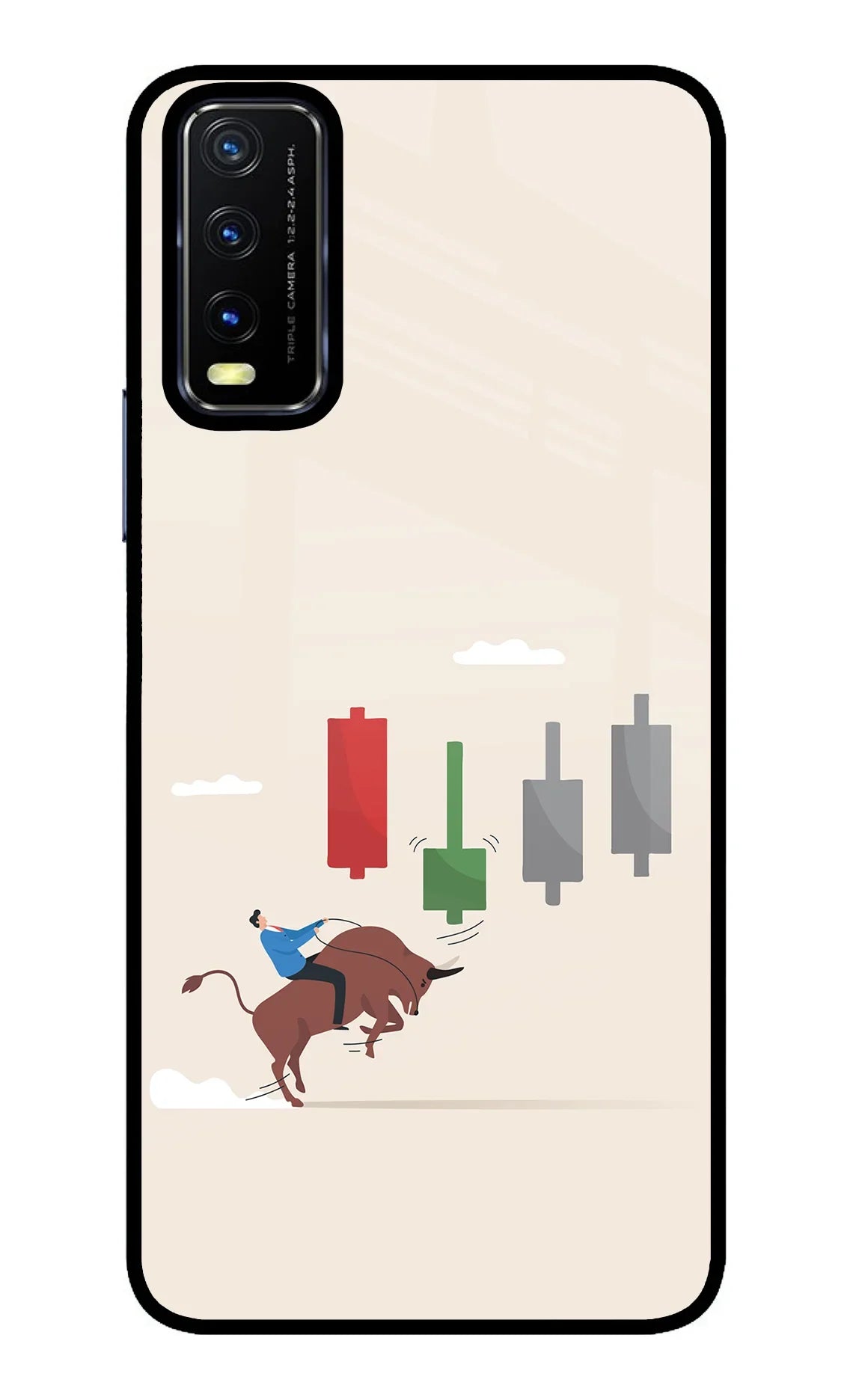 Bull Trading Momentum Vivo Y20/Y20i Glass Case