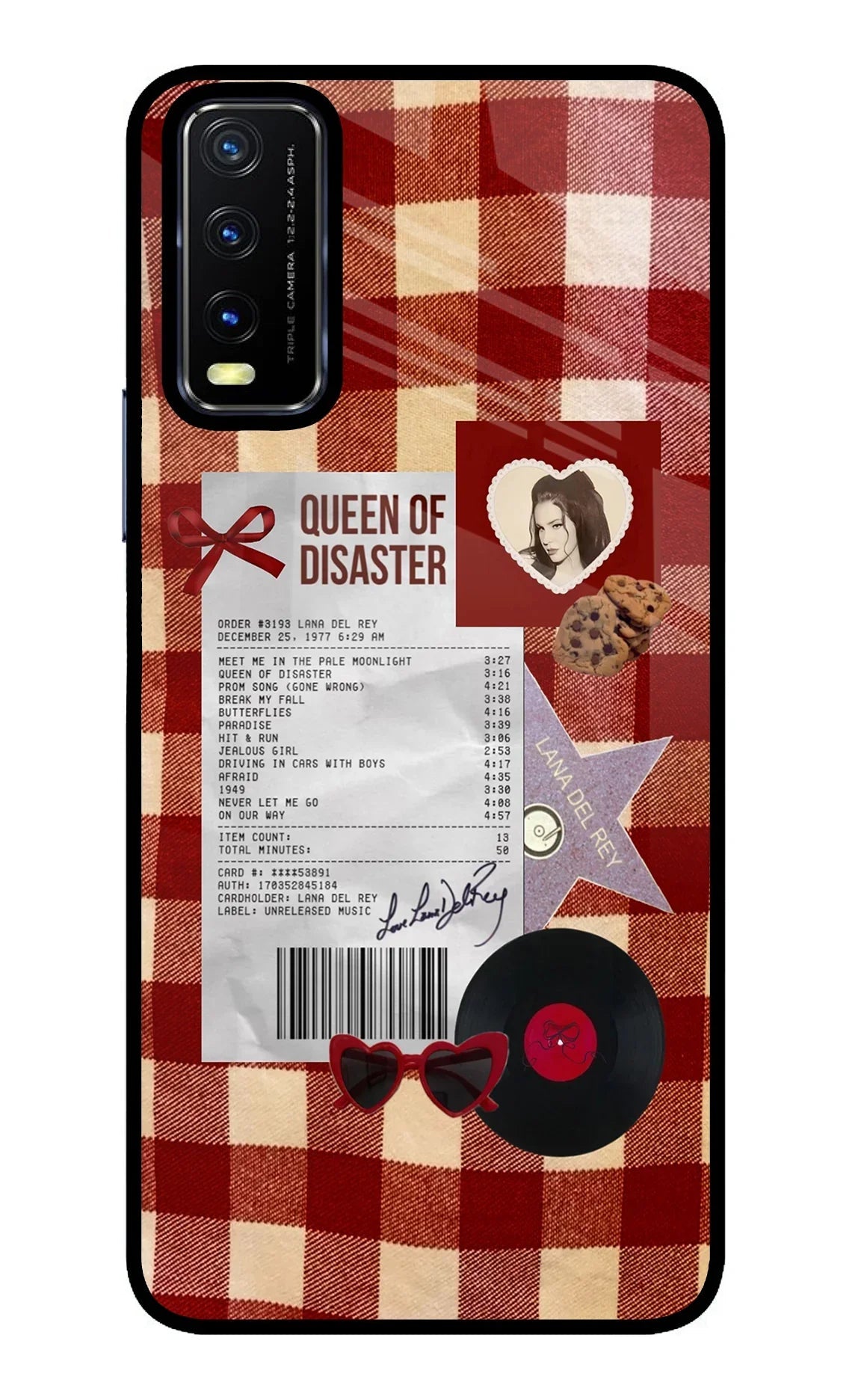 Queen of Disaster Vivo Y20/Y20i Glass Case