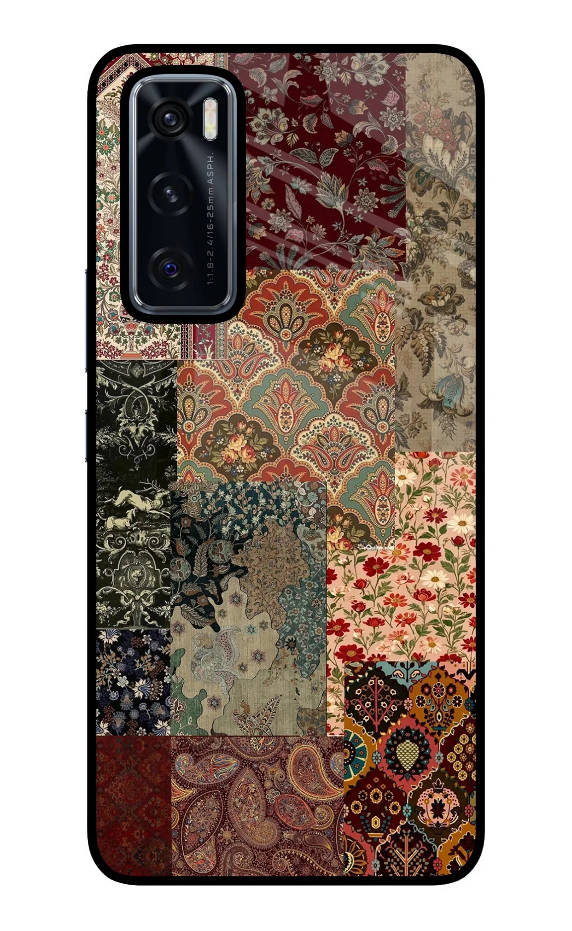 Desi Print Vivo V20 SE Glass Case