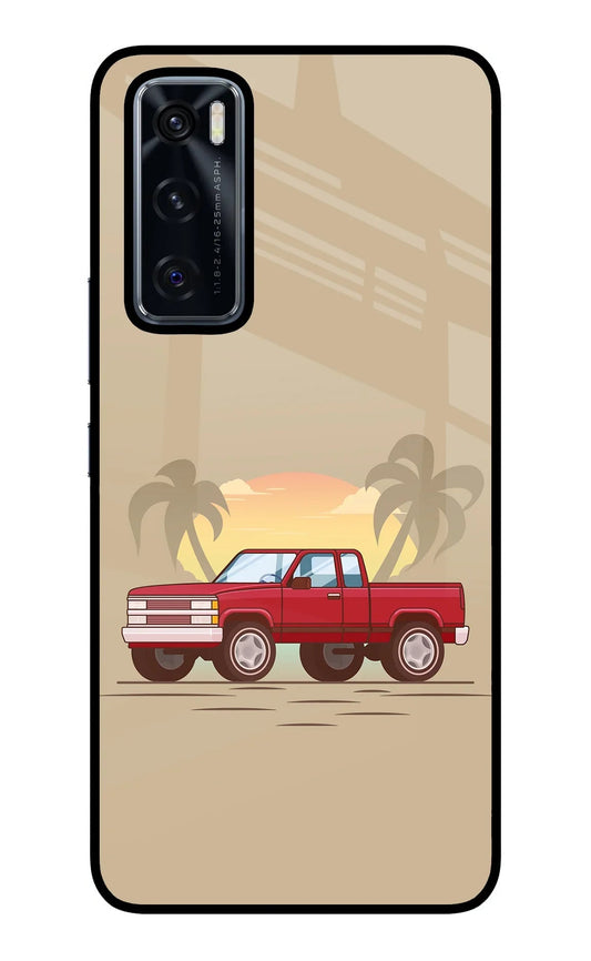 Desert Classic Drive Vivo V20 SE Glass Case