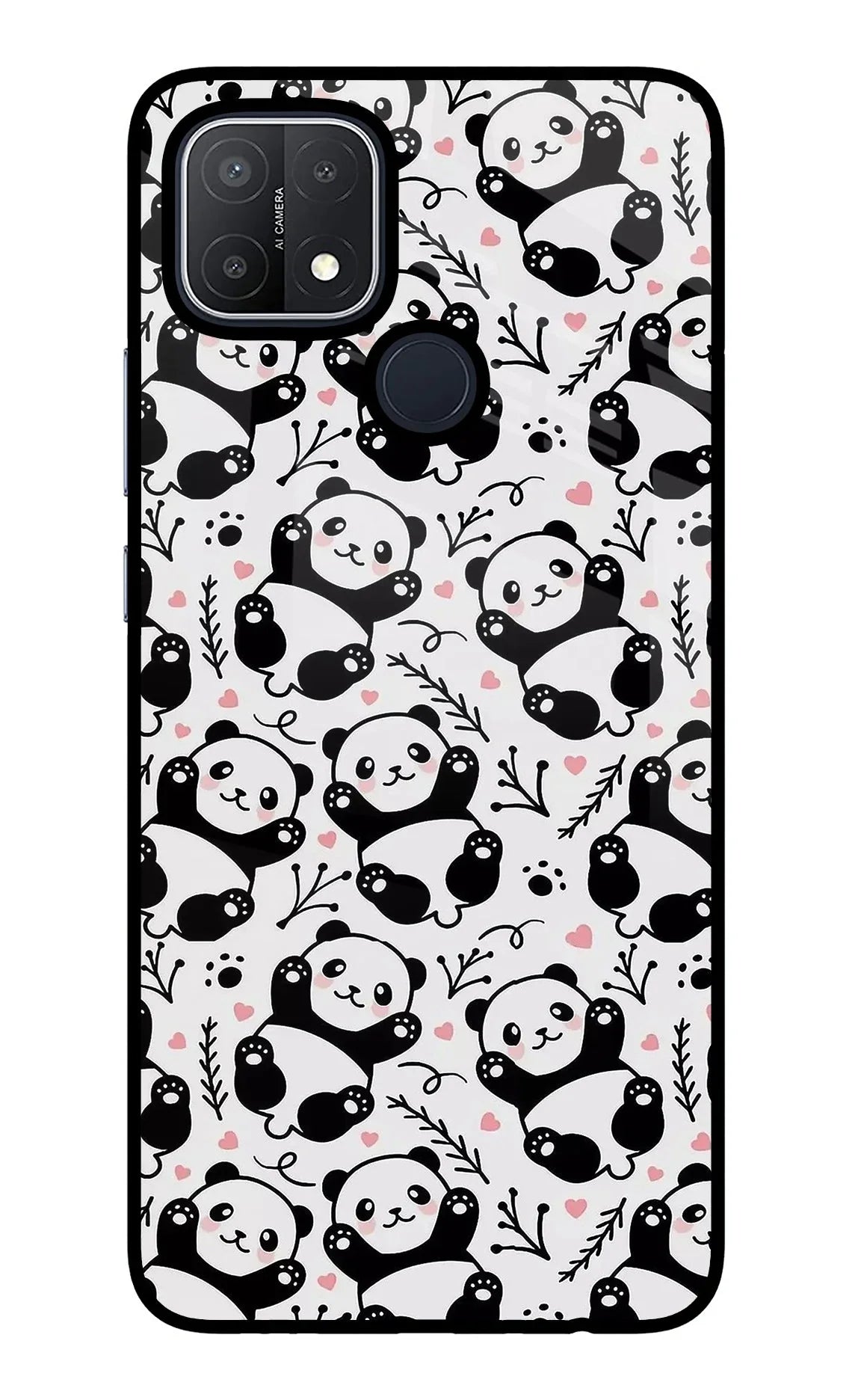 Cute Panda Oppo A15/A15s Back Cover