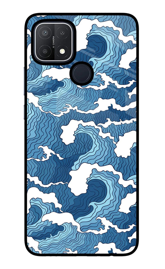Blue Waves Oppo A15/A15s Back Cover