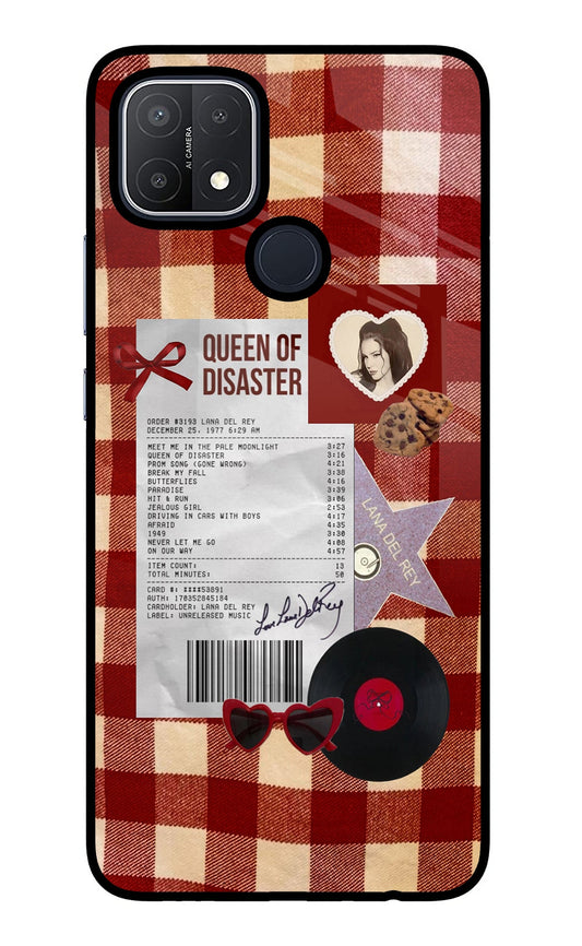 Queen of Disaster Oppo A15/A15s Glass Case