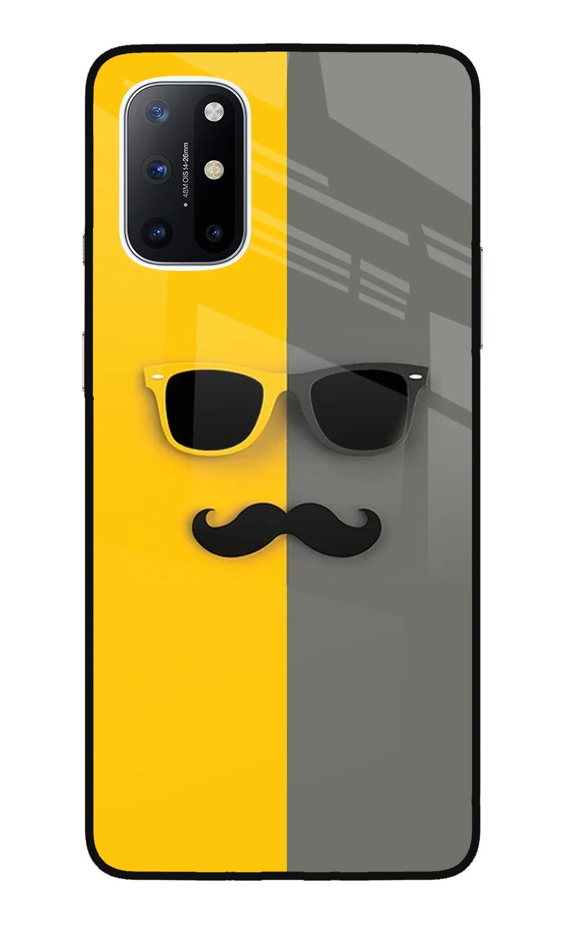 Sunglasses with Mustache Oneplus 8T Back Cover