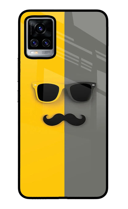 Sunglasses with Mustache Vivo V20 Pro Back Cover