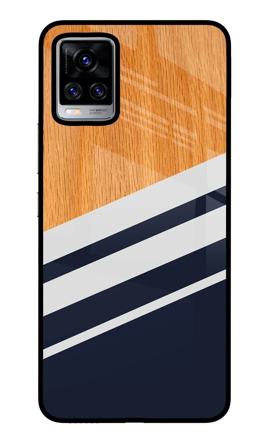 Blue and white wooden Vivo V20 Pro Back Cover