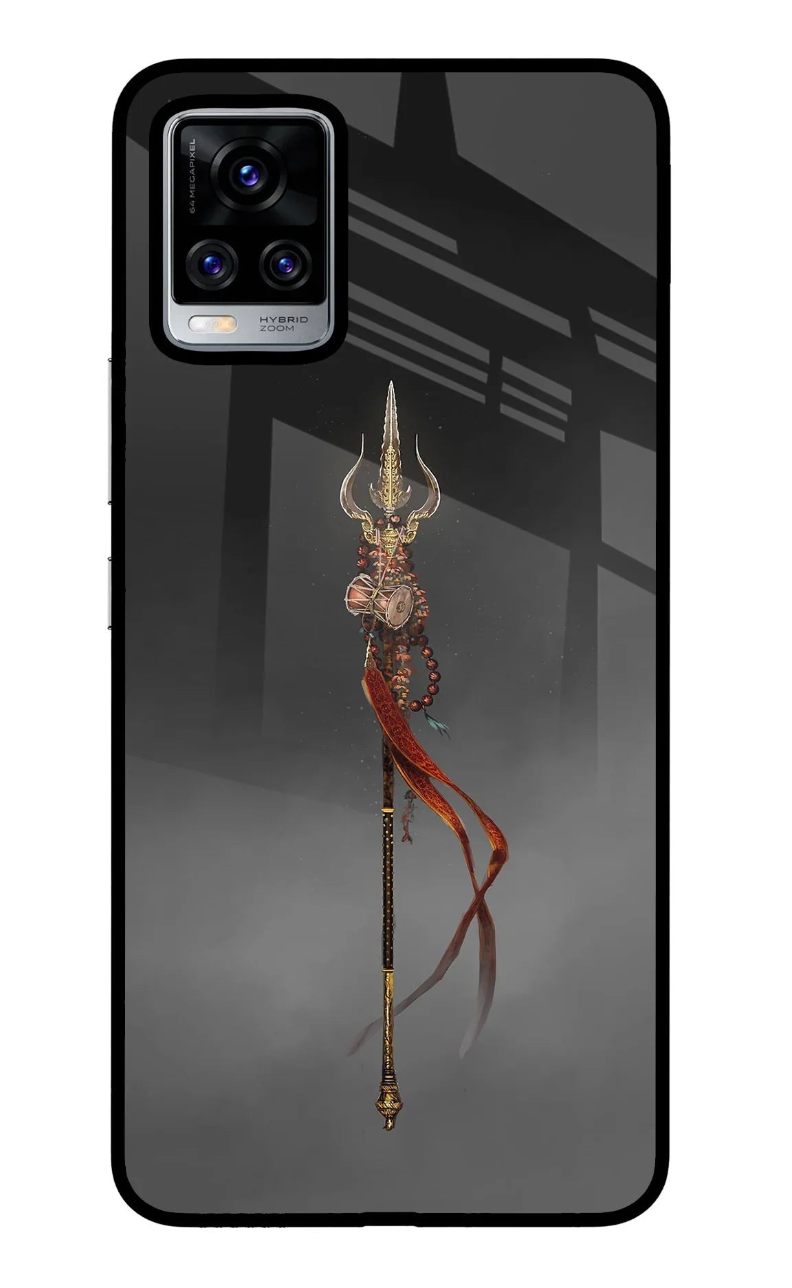 Shiv Trishul Vivo V20 Pro Glass Case