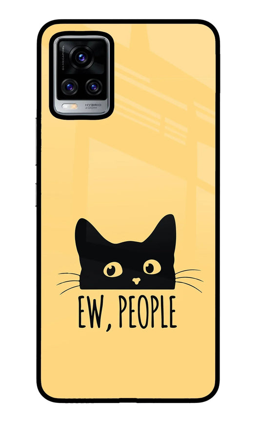 Ew People Catitude Vivo V20 Pro Glass Case