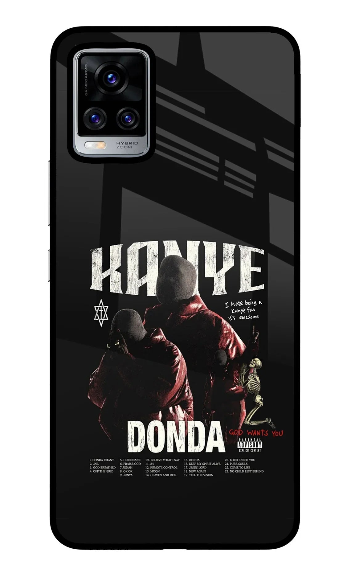 Donda Kanye West Vivo V20 Pro Glass Case