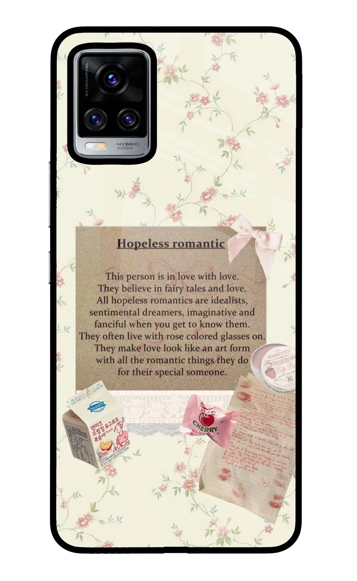 Hopeless Romantic Vivo V20 Pro Glass Case