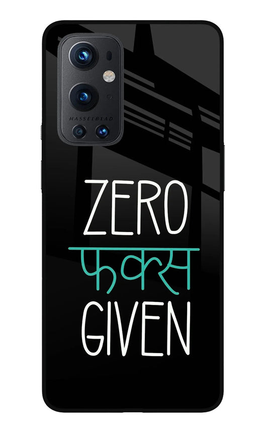 Zero Fucks Given Oneplus 9 Pro Back Cover
