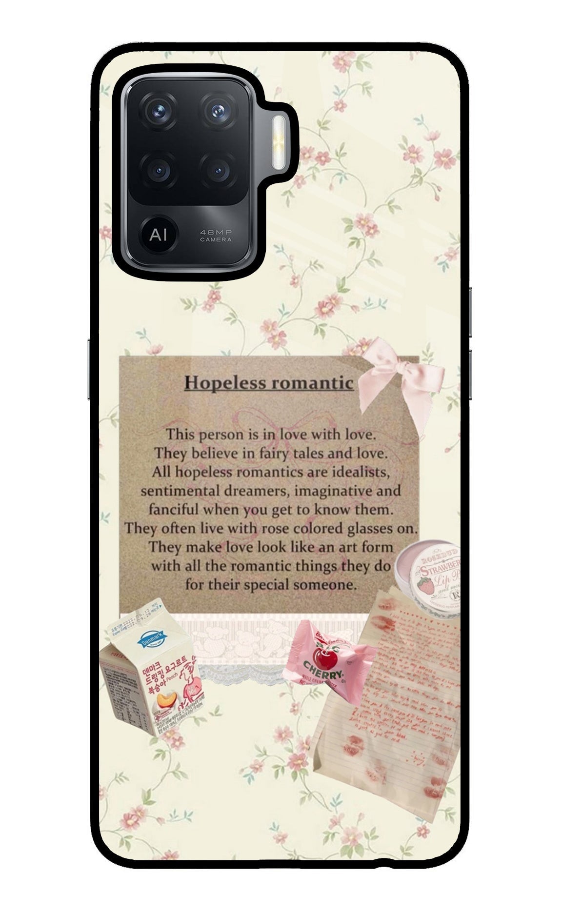 Hopeless Romantic Oppo F19 Pro Glass Case