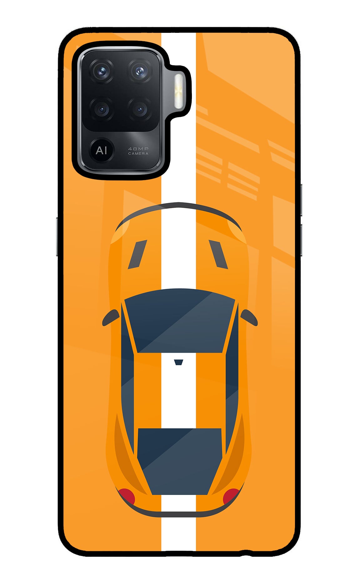 Highway Pursuit Oppo F19 Pro Glass Case