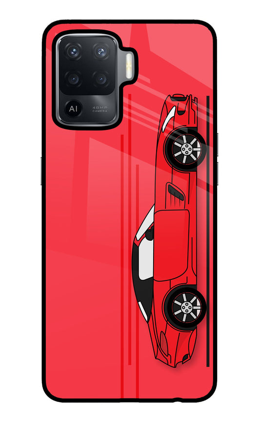 Red Velocity Oppo F19 Pro Glass Case
