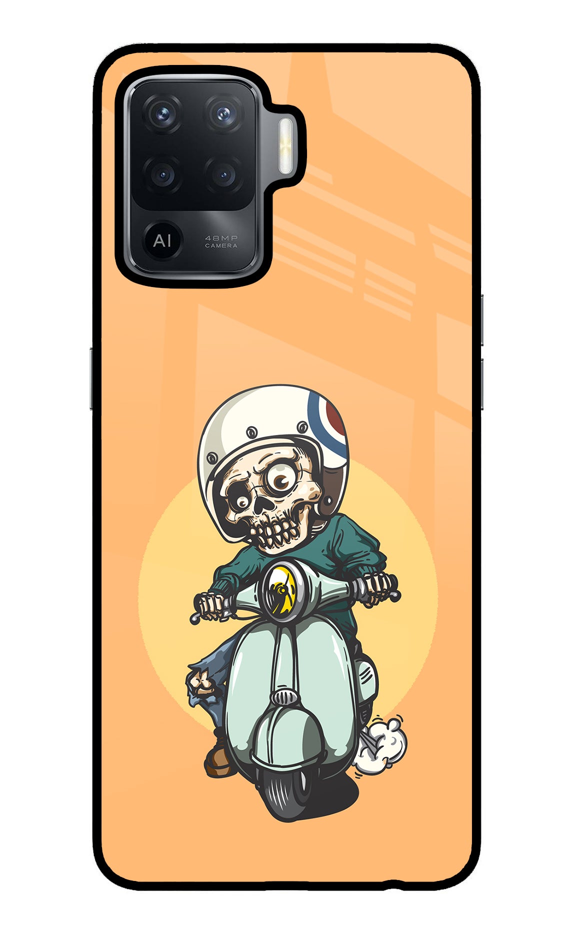 Undead Biker Oppo F19 Pro Glass Case