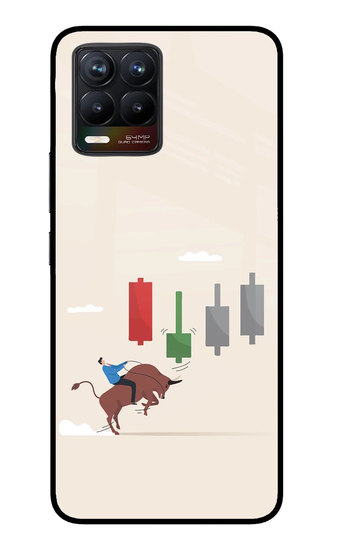 Bull Trading Momentum Realme 8/8 Pro (not 5G) Glass Case