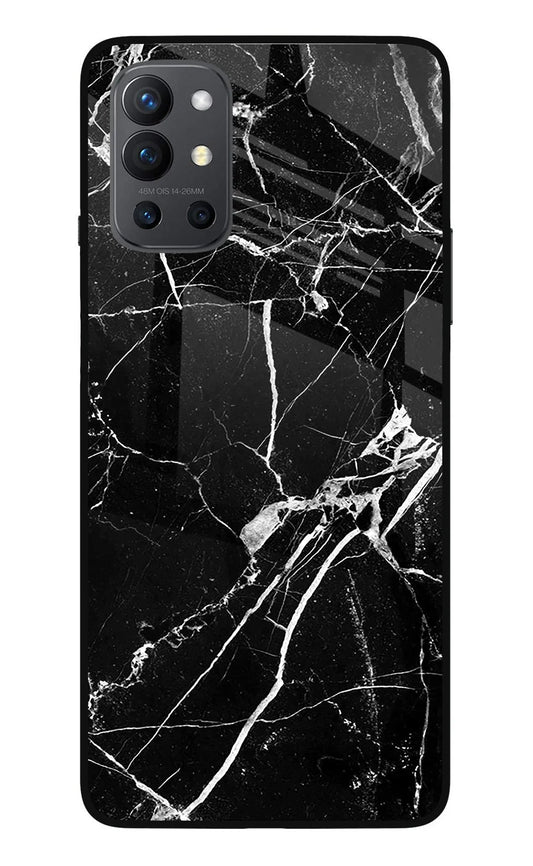 Black Marble Pattern Oneplus 9R Back Cover